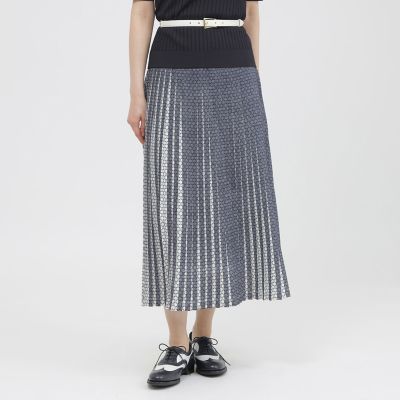 ＜Paul Stuart (Women)＞【松島花さん着用】【ウォッシャブル】サークルレース風プリント　スカート