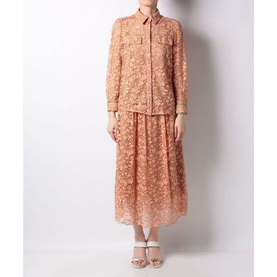 【ＬＯＵＬＯＵ　ＷＩＬＬＯＵＧＨＢＹ】カラーレースギャザースカート