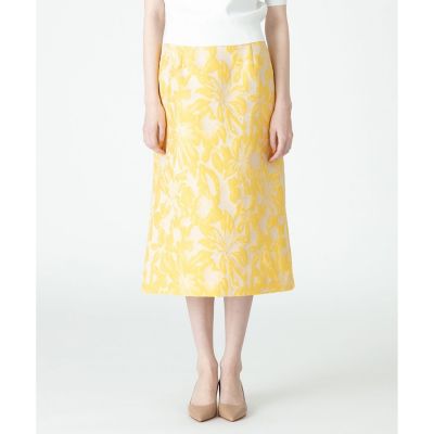 ＜allureville (Women)＞【セットアップ対象商品】【Ｌｏｕｌｏｕ　Ｗｉｌｌｏｕｇｈｂｙ】フラワージャガードＡラインスカート