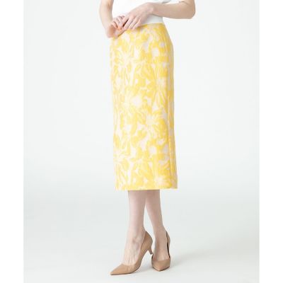 【セットアップ対象商品】【Ｌｏｕｌｏｕ　Ｗｉｌｌｏｕｇｈｂｙ】フラワージャガードＡラインスカート