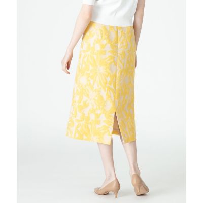 【セットアップ対象商品】【Ｌｏｕｌｏｕ　Ｗｉｌｌｏｕｇｈｂｙ】フラワージャガードＡラインスカート