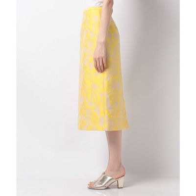【セットアップ対象商品】【Ｌｏｕｌｏｕ　Ｗｉｌｌｏｕｇｈｂｙ】フラワージャガードＡラインスカート