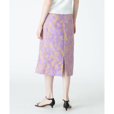 【セットアップ対象商品】【Ｌｏｕｌｏｕ　Ｗｉｌｌｏｕｇｈｂｙ】フラワージャガードＡラインスカート
