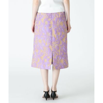 【セットアップ対象商品】【Ｌｏｕｌｏｕ　Ｗｉｌｌｏｕｇｈｂｙ】フラワージャガードＡラインスカート