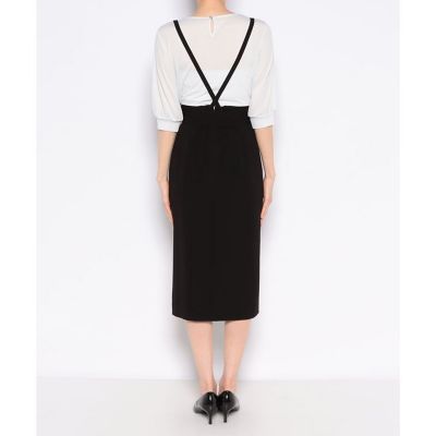 LOULOU WILLOUGHBY】サロペットリボンスカート  