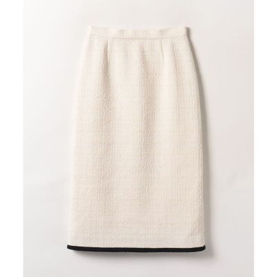 ＜allureville (Women)＞【セットアップ対応商品】【ＬＯＵＬＯＵ　ＷＩＬＬＯＵＧＨＢＹ】バイカラーツイードタイトスカート