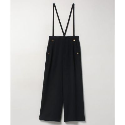 LOULOU WILLOUGHBYポリエステルレーヨンサロペパンツネイビー LOULOU WILLOUGHBY】ポリエステルレーヨン