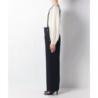 LOULOU WILLOUGHBYポリエステルレーヨンサロペパンツネイビー LOULOU WILLOUGHBY】ポリエステルレーヨン