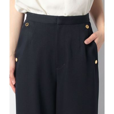 LOULOU WILLOUGHBYポリエステルレーヨンサロペパンツネイビー LOULOU WILLOUGHBYポリエステルレーヨンサロペパンツネイビー