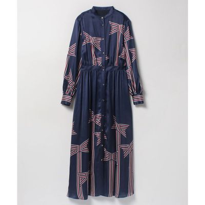 【LOULOU WILLOUGHBY】トリコロールリボンワンピース LOULOU WILLOUGHBY】トリコロールリボン