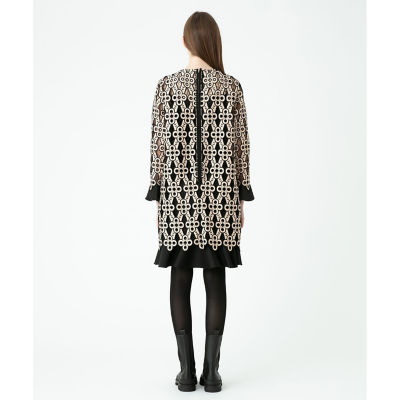 LOULOU WILLOUGHBY】ジオメトリックレースワンピース