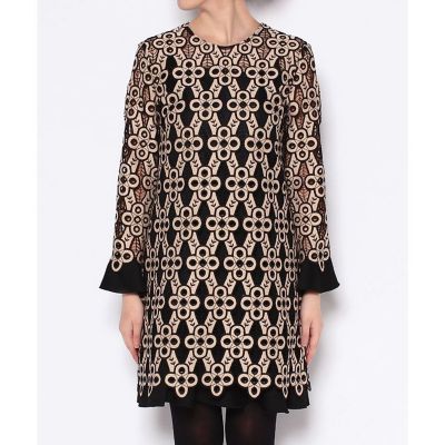【ＬＯＵＬＯＵ　ＷＩＬＬＯＵＧＨＢＹ】ジオメトリックレースワンピース