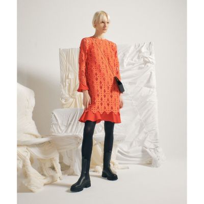 【ＬＯＵＬＯＵ　ＷＩＬＬＯＵＧＨＢＹ】ジオメトリックレースワンピース