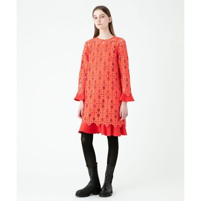 【ＬＯＵＬＯＵ　ＷＩＬＬＯＵＧＨＢＹ】ジオメトリックレースワンピース