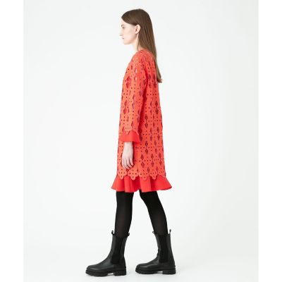 【ＬＯＵＬＯＵ　ＷＩＬＬＯＵＧＨＢＹ】ジオメトリックレースワンピース