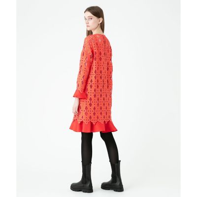 【ＬＯＵＬＯＵ　ＷＩＬＬＯＵＧＨＢＹ】ジオメトリックレースワンピース