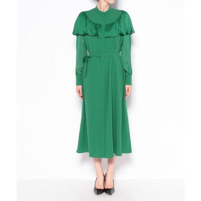 LOULOU WILLOUGHBY】ヨークケープワンピース 