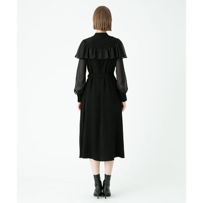 LOULOU WILLOUGHBY】ヨークケープワンピース 