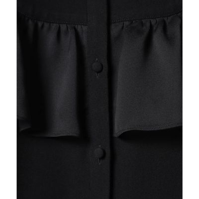 美品☆LOULOU WILLOUGHBY ヨークケープワンピース LOULOU WILLOUGHBY】ラッセルレースティアード