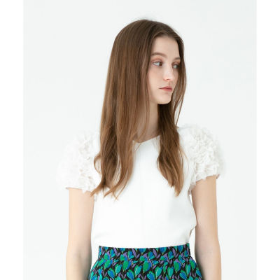 ＜allureville (Women)＞【ＬＯＵＬＯＵ　ＷＩＬＬＯＵＧＨＢＹ】フリルパフプルオーバー