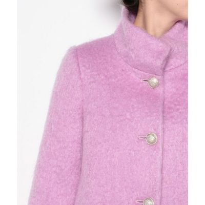 グレディブリリアン　モヘアシャギーショートコート　白 LOULOU WILLOUGHBY】【【モヘア】】シャギー