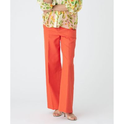 【SALE】allureville (Women)/アルアバイル【LOULOU WILLOUGHBY】ブライトリネンワイドパンツ 31オレンジ パンツ・ズボン【三越伊勢丹/公式】