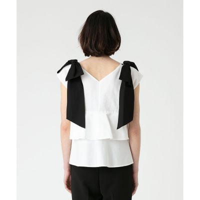 LOULOU WILLOUGHBY ダブルクロスフリルワンピース LOULOU WILLOUGHBY】ティアードフリルワンピース|allureville