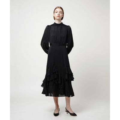 【ＬＯＵＬＯＵ　ＷＩＬＬＯＵＧＨＢＹ】ラッフルティアードワンピース