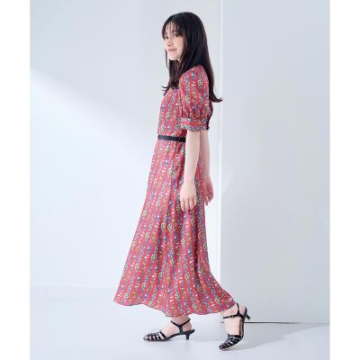 【ＬＯＵＬＯＵ　ＷＩＬＬＯＵＧＨＢＹ】ボーダーフラワーワンピース