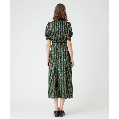 【ＬＯＵＬＯＵ　ＷＩＬＬＯＵＧＨＢＹ】ボーダーフラワーワンピース