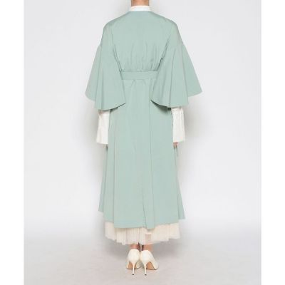 新品　LOULOU WILLOUGHBY フリルスリーブタフタスプリングコート セール】【LOULOU WILLOUGHBY】フリルスリーブタフタコート