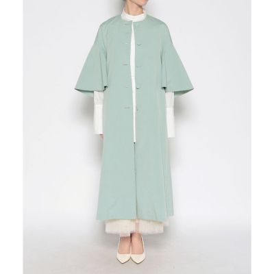 新品　LOULOU WILLOUGHBY フリルスリーブタフタスプリングコート セール】【LOULOU WILLOUGHBY】フリルスリーブタフタコート