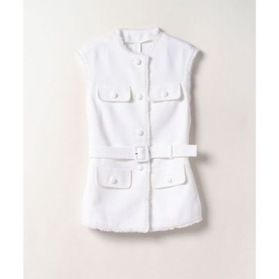 ＜allureville (Women)＞【ＬＯＵＬＯＵ　ＷＩＬＬＯＵＧＨＢＹ】カラミツイードジレ