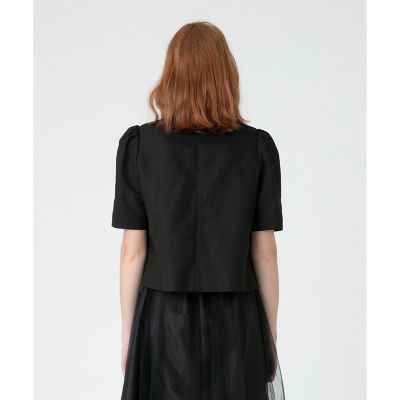 アルアバイル　ルルウィルビー リネンシャンブレーショートジャケット LOULOU WILLOUGHBY】リネンシャンブレーショートジャケット