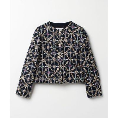 【ＬＯＵＬＯＵ　ＷＩＬＬＯＵＧＨＢＹ】ＭＡＬＨＩＡ　ＫＥＮＴラメジャガード　ジャケット