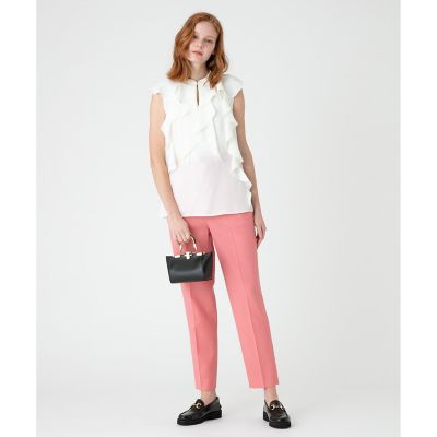 再入荷 【LOULOU WILLOUGHBY】ジョーゼットラッフルブラウス LOULOU WILLOUGHBY】ジョーゼットラッフルブラウス