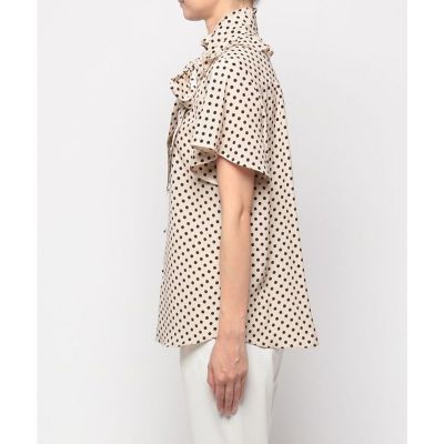 【ＬＯＵＬＯＵ　ＷＩＬＬＯＵＧＨＢＹ】デシンドットフレアスリーブブラウス