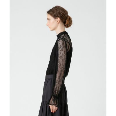 LOULOU WILLOUGHBY レースオンレース ブラウス 日本製 LOULOU WILLOUGHBY】レースオンレースブラウス