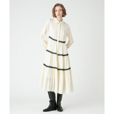 LOULOU WILLOUGHBY ピンドットブラウスワンピース アルアバイル LOULOU WILLOUGHBY】ピンドットブラウスワンピース