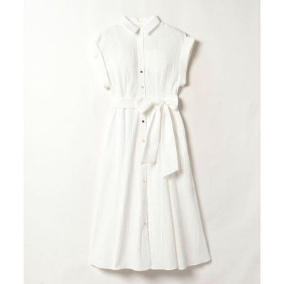 LOULOU WILLOUGHBY】リップルシャツワンピース