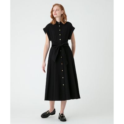 LOULOU WILLOUGHBY】リップルシャツワンピース