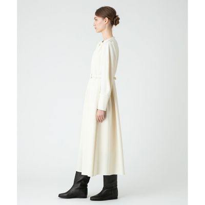 LOULOU WILLOUGHBY】ウールチノタックワンピース