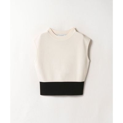 ＜allureville (Women)＞【ＬＯＵＬＯＵ　ＷＩＬＬＯＵＧＨＢＹ】バイカラーモックネックプルオーバー