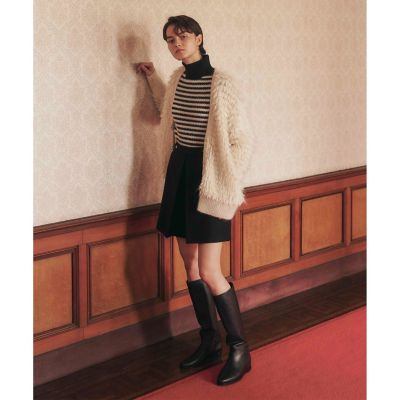 LOULOU WILLOUGHBY】チェーントリムクルーカーディガン