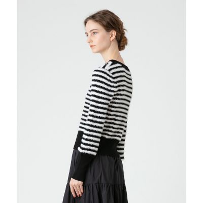 LOULOU WILLOUGHBY】フェザーリブボーダー