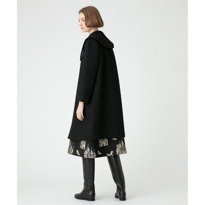 LOULOU WILLOUGHBY サークルジャガード コート 2 オフホワイト LOULOU WILLOUGHBY コート チェスターコート 「LOULOU