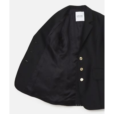 アルアバイル　ルルウィルビー シルクウールロングスリットジャケット LOULOU WILLOUGHBY】シルクウールロングスリットジャケット