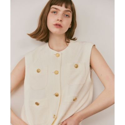 LOULOU WILLOUGHBY】ブライトリングツイードジレ