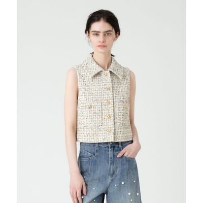 【ＬＯＵＬＯＵ　ＷＩＬＬＯＵＧＨＢＹ】ＬＩＮＴＯＮツイードミニベスト