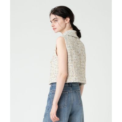 【ＬＯＵＬＯＵ　ＷＩＬＬＯＵＧＨＢＹ】ＬＩＮＴＯＮツイードミニベスト